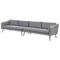 Sofy ogrodowe - Sofa ogrodowa 4-osobowa szara LORETELLO - miniaturka - grafika 1