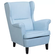 Fotele - Beliani Fotel tapicerowany jasnoniebieski ABSON - miniaturka - grafika 1