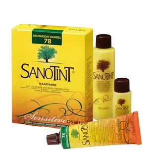 SANOTINT® Farba do włosów Sensitive light nr 78 mahoń ciemny (125 ml) - Farby do włosów i szampony koloryzujące - miniaturka - grafika 1