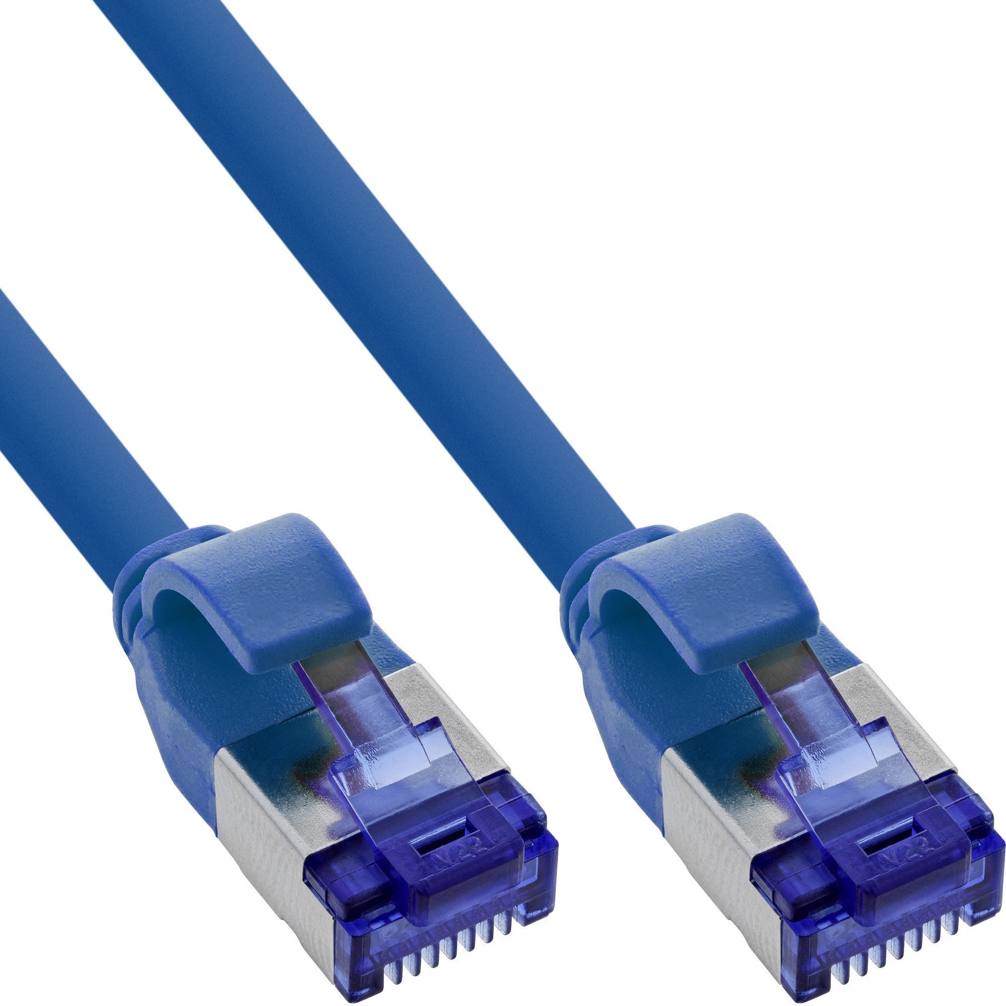 InLine 150er B-Pack ® Slim Cat.6A S/FTP LSZH Kabel krosowy niebieski 0,30m