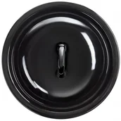 Pokrywki - Pokrywa emaliowana czarna 24 cm EMALIA OLKUSZ - miniaturka - grafika 1