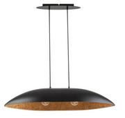 Lampy sufitowe - Podłużna lampa wisząca Gondola M 40635 Sigma do kuchni czarna miedziana - miniaturka - grafika 1