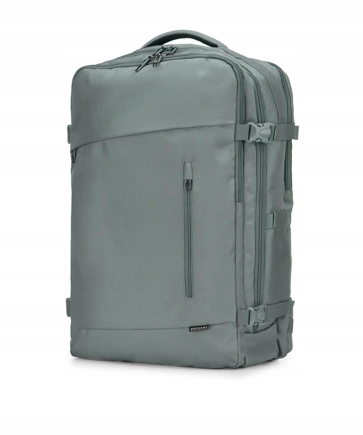 Plecak Do Samolotu Podróżny Kabinowy Duży XL Puccini Zielony PM9028-5