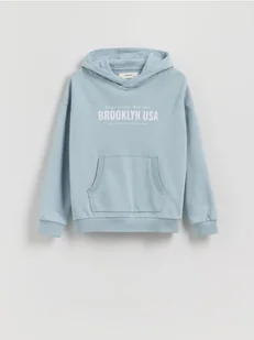 Reserved - Bawełniana bluza oversize - jasnoniebieski - Bluzy dla chłopców - miniaturka - grafika 1