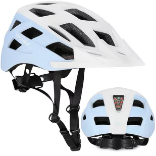 SPOKEY Kask Rowerowy Damski Męski Lampka LED 58-61 cm - Kaski rowerowe - miniaturka - grafika 1