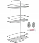 Półki łazienkowe - Półka Łazienkowa Organizer Ścienny Prysznic Swiss - miniaturka - grafika 1