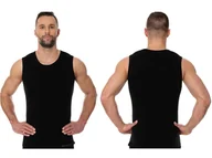 Koszulki męskie - BRUBECK beszwowa PODKOSZULKA SL00068A męska r M - miniaturka - grafika 1