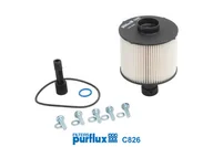 Filtry paliwa - FILTR PALIWA PURFLUX C826 PU9011ZKIT DACIA DOKKER, LODGY, LOGAN C826 - miniaturka - grafika 1