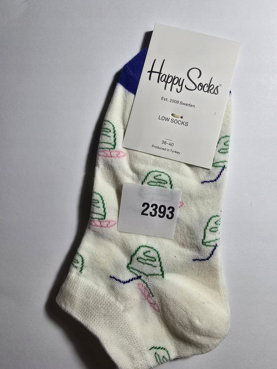 Kolorowe skarpety Happy Socks stopki unisex rozmiar 36-40 (2393)