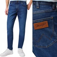Spodnie męskie - Wrangler LARSTON Harvey FREE TO STRETCH DOPASOWANE SPODNIE JEANSOWE W29 L32 - miniaturka - grafika 1