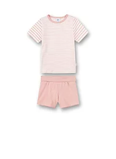 Śpiochy dla niemowląt - Sanetta Krótkie dziecięce piżamy, krótkie różowe - grafika 1