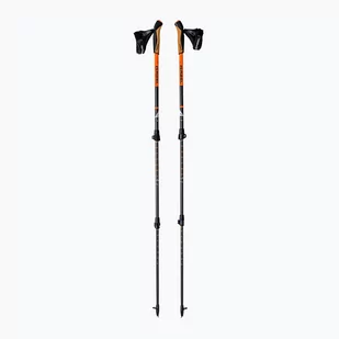 Kije nordic walking GABEL Carbon XT 3S 100 F.L. czarno-pomarańczowe 7009351420000 - Kije trekkingowe - miniaturka - grafika 1