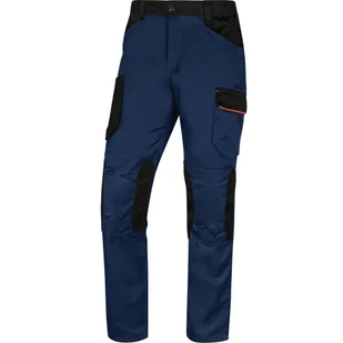 DELTA PLUS M2PA3STR SPODNIE MACH 2 STRETCH Z POLIESTRU (63%), BAWEŁNY (34%) I ELASTANU (3%), 260 g/m2; GRANATOWO-POMARAŃCZOWY - Odzież robocza - miniaturka - grafika 1