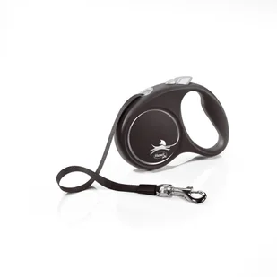 flexi Black Design smycz taśmowa | M: do 25 kg| Dostawa i zwrot GRATIS od 99 zł - Smycze dla psów - miniaturka - grafika 2