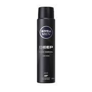Dezodoranty i antyperspiranty męskie - Nivea Men Deo Spray 250ML Deep Black Charcoal - miniaturka - grafika 1