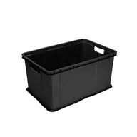 Meble modułowe i akcesoria - Pojemnik Do Garażu Warsztatu Z Uchwytami Czarny 55L Rotho Agilo - miniaturka - grafika 1