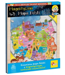 I'M A Genius Magnetyczna Mapa Polski - Atlasy i mapy - miniaturka - grafika 1
