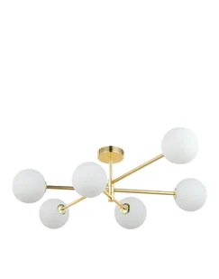 Lampa sufitowa Sarius, nowoczesna, złota, do salonu, wisząca - Lampy sufitowe - miniaturka - grafika 2