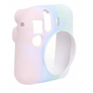 Futerał Etui Pokrowiec Case Do Fujifilm Fuji Instax Mini 12 / Silikonowy / Pastelowe Kolory - Paski, szelki, uprzęże foto - miniaturka - grafika 1
