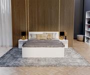 Łóżka - Łóżko PANAMA, kolor: biały rama, stelaż metalowy 160 x 200 - miniaturka - grafika 1