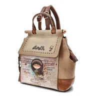 Plecaki - Brązowy Plecak Anekke Stylowy Damski - miniaturka - grafika 1