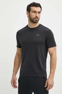 Koszulki męskie - Reebok t-shirt treningowy Chill Athlete 2.0 kolor czarny melanżowy 100075786 - miniaturka - grafika 1