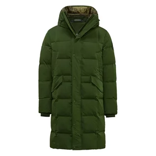 Płaszcze męskie - Long Down Jacket in Cotton Blend Nylon BomBoogie - grafika 1