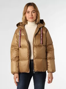 Tommy Hilfiger - Damska kurtka puchowa, beżowy|brązowy - Kurtki damskie - miniaturka - grafika 1