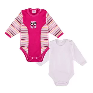 Tup Tup, Dziewczęce body z długim rękawem, dwupak, rozmiar 74 - Body dla niemowląt - miniaturka - grafika 1