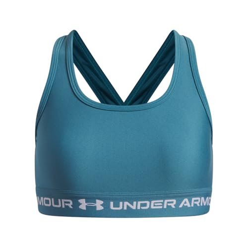 Under Armour Biustonosz G Crossback - Boundless Blue / / Biały - YXL