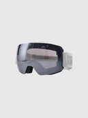 Gogle narciarskie - 4F Gogle narciarskie z powłoką lustrzaną uniseks - białe Uniwersalny - miniaturka - grafika 1
