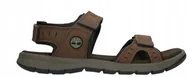 Sandały męskie - TIMBERLAND SANDAŁY MĘSKIE BRĄZOWE ZE SKÓRĄ 45 ŻKI - miniaturka - grafika 1