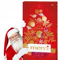 Bombonierki i czekoladki - Merci Kalendarz Adwentowy 24 Specjały 263G Prezent Na Święta - miniaturka - grafika 1