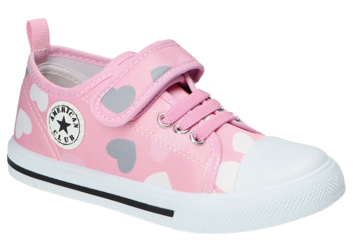 AMERICAN CLUB TEN193 TENISÓWKI TRAMPKI DZIECIĘCE WKŁADKA SKÓRZANA PINK 26