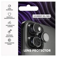 Szkła hartowane na telefon - Szkło hartowane na obiektyw HAMMER GLASS Lens Protector do Apple iPhone 16e Srebrny - miniaturka - grafika 1