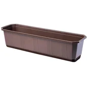 Donice - Skrzynka balkonowa 60 cm, brązowa - miniaturka - grafika 1
