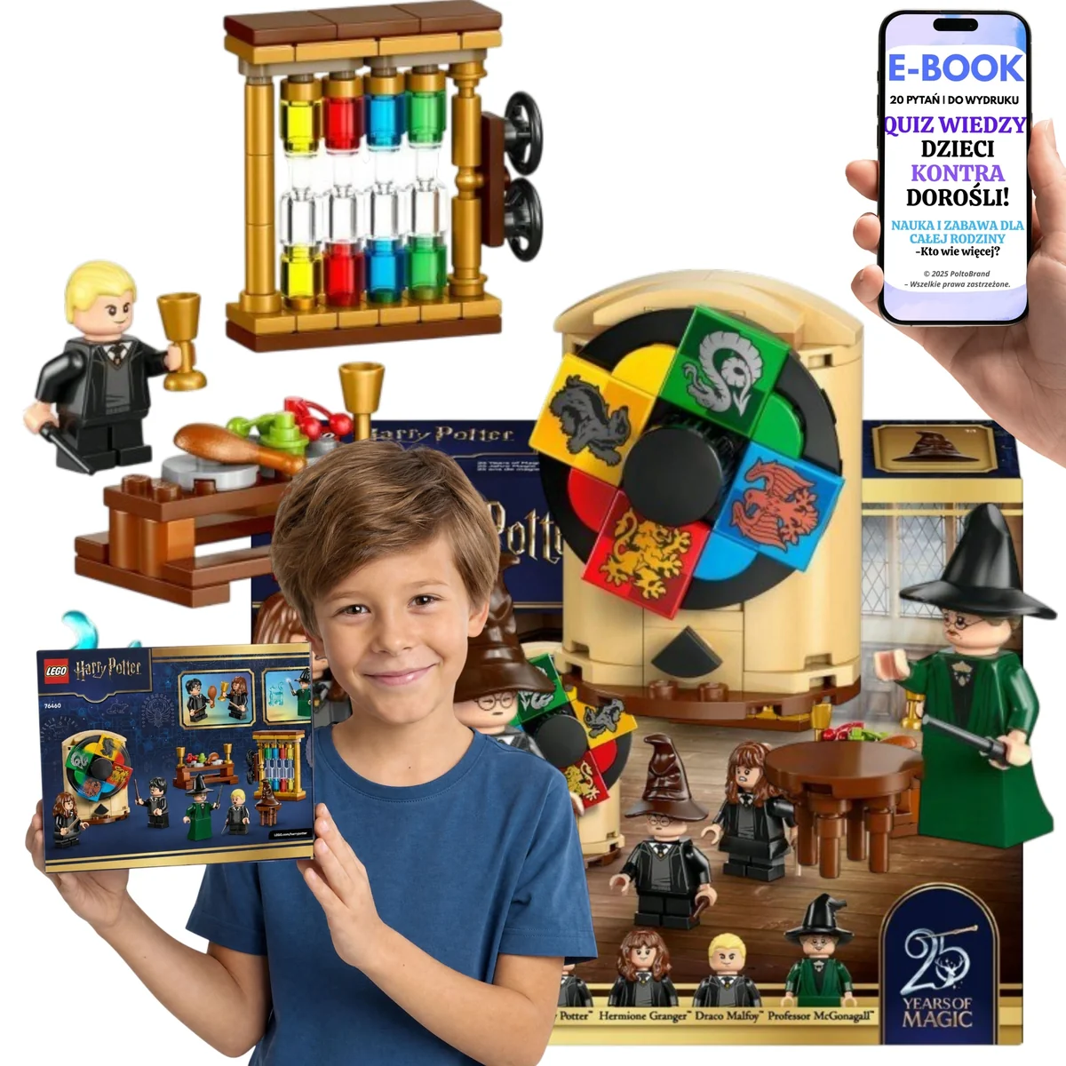 LEGO HARRY POTTER Zamek Hogwart: Ceremonia przydziału Na Mikołajki i Boże Narodzenie 76460 Dla Dziecka