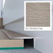 Listwy przypodłogowe - Arbiton Profil podłogowy CS25 zakończeniowy dąb buffalo 1,2 m - miniaturka - grafika 1