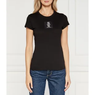 Armani Exchange T-shirt | Regular Fit - Koszulki i topy damskie - miniaturka - grafika 1