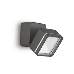 Ideal Lux Kinkiet zewnętrzny OMEGA AP SQUARE antracyt 4000K 285511 285511/IL - Lampy ogrodowe - miniaturka - grafika 1