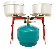 Kuchnia turystyczne i akcesoria - kamai.pl KUCHENKA PODWÓJNA DO PRZYKRĘCENIA NA BUTLĘ DUŻA (AG 204) - miniaturka - grafika 1