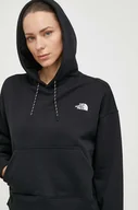 Bluzy damskie - The North Face bluza damska kolor czarny z kapturem z nadrukiem NF0A87FKJK31 - miniaturka - grafika 1