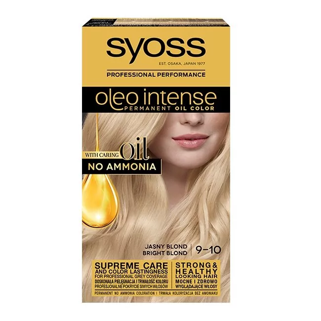 Syoss Oleo Intense Permanent Oil Color farba do włosów 50 ml dla kobiet 9-10 Bright Blond