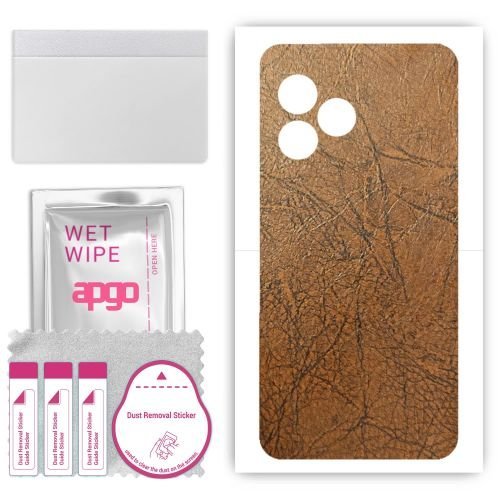 folia naklejka skórka strukturalna na TYŁ do Umidigi G6 5G - Skóra Vintage - apgo SKINS