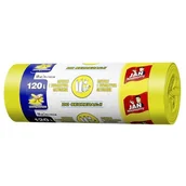 Worki na śmieci - Sarantis Jan Niezbędny EP Worki do segregacji żółte 120l 10szt 8571019524 - miniaturka - grafika 1