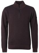 Swetry męskie - No Excess Sweter w kolorze brązowym - miniaturka - grafika 1