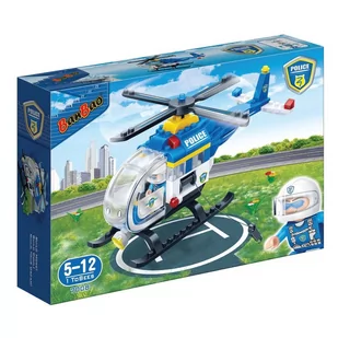 Banbao Policja KLOCKI Helikopter policyjny 7008 - Klocki - miniaturka - grafika 1