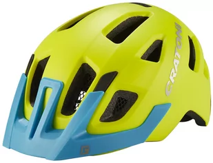 Cratoni Maxster Pro Kask Dzieci, lime/blue matte S/M | 51-56cm 2020 Kaski dla dzieci 2015064025 - Kaski rowerowe - miniaturka - grafika 1