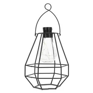 Home Styling Collection Lampa solarna ogrodowa LED wisząca ekologiczna 871315 - Lampy ogrodowe - miniaturka - grafika 1