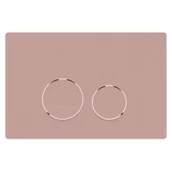 Przyciski spłukujące - Massi Przycisk spłukujący różowy LERA Pink matt - miniaturka - grafika 1